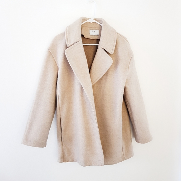 Zara Jackets & Blazers - Zara coat cream tan